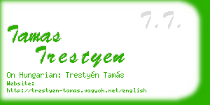 tamas trestyen business card