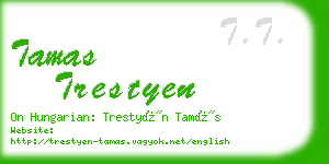 tamas trestyen business card